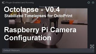 Octolapse V040  Raspberry Pi Camera Configuration [upl. by Middleton]