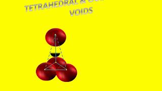 TETRAHEDRAL amp OCTAHEDRAL VOIDS [upl. by Hirai]