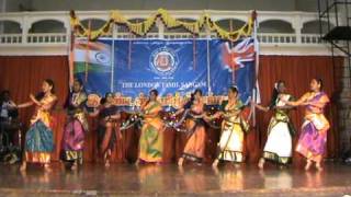 London Tamil Sangam Pongal celebration 2011  Thottu kadai orathila  Tamil Folk dance [upl. by Siramay]