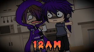 Afton Family at 12 Midnight  gacha fnaf  Afton Family and pets [upl. by Elletse955]