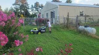 NEW RYOBI LAWNMOWER [upl. by Tyre]