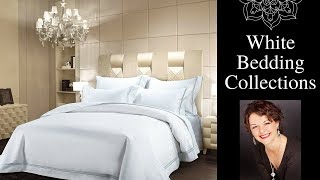 White Bedding Collections White Bedding Decorating Ideas [upl. by Yerdua420]