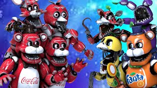 SFM FNaF Coca Cola vs Fanta Animatronics [upl. by Osnofledi718]