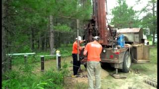 Bemidji Oil Spill Research Site  GeoProbe with Freeze Shoe [upl. by Randi869]