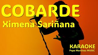 Cobarde Ximena Sariñana Karaoke [upl. by Umont]