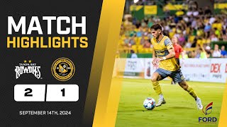 Pittsburgh Riverhounds vs Tampa Bay Rowdies Match Highlights 91424 [upl. by Johppa]