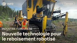 Planter des milliers d’arbres grâce à un prototype de reboisement robotisé [upl. by Nomyar]