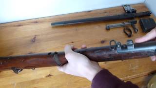 WW1 Lee Enfield Rifle Disassembly Pt2 [upl. by Ankeny]