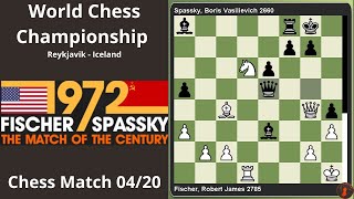 🌏R4 Boris Spassky vs Bobby Fischer World Championship Match Reykjavik 1972 [upl. by Lemmy]