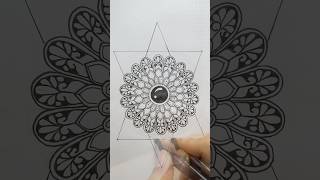 Mandala tutorial trending mandala design ytshorts shortsfeed mandalaart viralshort artwork [upl. by Assiral]