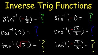 Evaluating Inverse Trigonometric Functions [upl. by Sumahs]