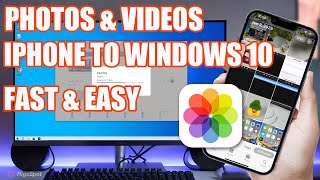 How to Transfer Photos and Videos from iPhone to Windows 10 PC Free Fast No Download with USB [upl. by Naiva]