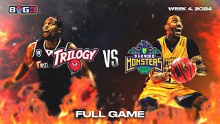 2024 BIG3 Week 4  3 Headed Monsters vs Trilogy  Full Game [upl. by Eniowtna88]