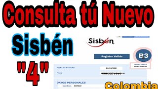 🔴¿Cómo consultar el nuevo SISBÉN quot4quot en COLOMBIA [upl. by Ydnak]