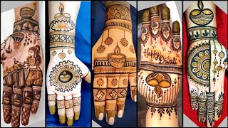 Diwali special mehndi design karva chauth mehndi design bharwa mehndi designs easy mehandi design [upl. by Ttcos]