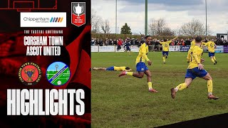 Corsham Town FC 2 V 2 Ascot United FC  FA Vase SemiFinal Match Highlights [upl. by Eelarbed190]