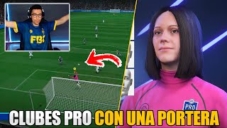 ASÍ ES CLUBES PRO EN FIFA 22 PS5 ME CREO UNA PORTERA PARA ATAJAR EN LINEA [upl. by Aiki]