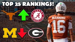 COLLEGE FOOTBALL POWER RANKINGS Week 4 [upl. by Sarita]