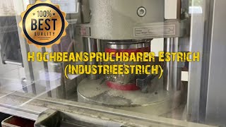 Hochbeanspruchbarer Estrich Industrieestriche  C60 F9 war gefordert [upl. by Lebasy707]