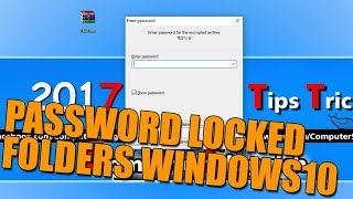 How To Password Protect A Folder On Windows 10  Lock Folders In Windows 10 [upl. by Arreik]