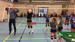 Volleybal Clinic Blokkering door Matt van Wezel [upl. by Raimund]