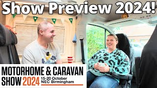 Motorhome and Caravan Show 2024 PREVIEW [upl. by Enelaj563]