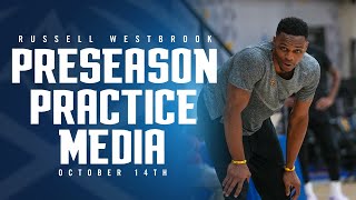 Russell Westbrook Post Practice Media 🎙  Denver Nuggets Preseason [upl. by Marji434]