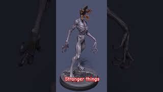 Stranger things 3D model Demogorgon netflix strangerthings movie monster fantasy magic 3d [upl. by Conger872]