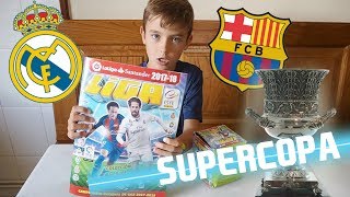 SUPERCOPA DE ESPAÑA PREDICCIÓN BARCELONA VS REAL MADRID CROMOS LIGA ESTE 201718 [upl. by Atteloiv]