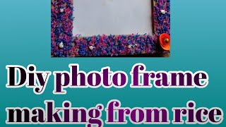 Diy photo framemaking from rice diy youtubeshorts photoframe photoframemaking photoframedesign [upl. by Pollock475]