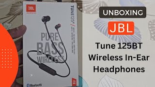 Unboxing JBL Tune 125BT Wireless InEar Headphones jbl headphone wirelessheadphone [upl. by Islean]