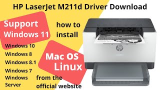 HP LaserJet M211d Driver Download and Setup Windows 11 Windows 10 Mac 13 Mac 12 [upl. by Rutger]