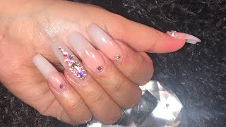 Acrylic Nails Tutorial  Watch Me Do My Nails [upl. by Annej]