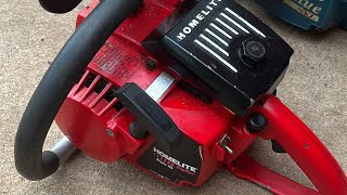 Rebuilding a homelite chainsaw big red SXL [upl. by Geller454]