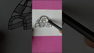 Color the igloo drawing art drawingwithismail [upl. by Avat]