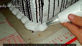 ODDIY VA OSON TORT BEZATISH🍰EASY CAKE DECORATION [upl. by Kristine]