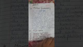 John Milton life and work summary  meg1 british poetry neha study help ignou [upl. by Mano]