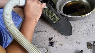 air filter basic clean up in garage yamaha mio gear s limited edition [upl. by Malvia]