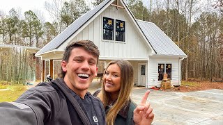 BUILDING A TINY HOME  Moving Into Perfect 500 SqFt House as Newlyweds [upl. by Leibrag]