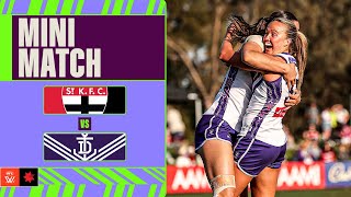 St Kilda v Fremantle Mini Match  Week Five 2024  AFLW [upl. by Lorianna]