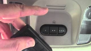 How to program amp troubleshoot HomeLink programming Garage Door Opener Buttons  Chrysler Pacifica [upl. by Nanerb43]