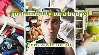 30 EASY WAYS TO BE SUSTAINABLE  effortless or free tips for plasticfree July [upl. by Nugent]