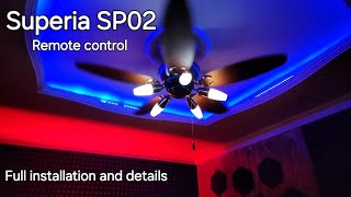 BEST BLDC FAN INSTALLATIONsuperia sp02 polycab fan remote control [upl. by Winnie]