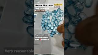 100 natural blue zirconjarkan  premium quality with certified report zircon gemstone [upl. by Kjersti]