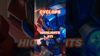 CYCLOPS NEW BUFF ✅✨ mobilelegends shorts [upl. by Inimak]