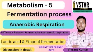 Fermentation  Fermentation Process  Anaerobic respiration Fermentation  Lactic acid  Ethanol [upl. by Cathrin281]