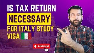 Is a tax return necessary for an Italy study visa  Income tax returns for Italy study Visa 2024 [upl. by Mann]