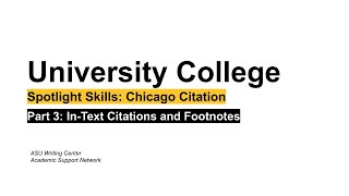 Chicago Citation Style In Text Citations amp Footnotes [upl. by Secilu756]