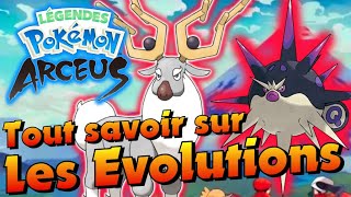 Pokémon PLA  Tout savoir sur les évolutions  Tuto FR [upl. by Latvina]