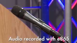 Sennheiser e865 Handheld Vocal Condenser Microphone Overview  Full Compass [upl. by Heber390]